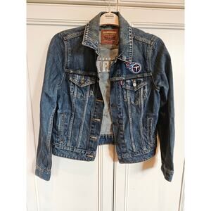 TITANS NFL LEVI'S Trucker Denim Jacket Official Medium